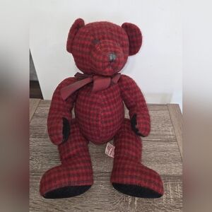 Russ Berrie Vintage Nelly Teddy Bear Plush 14" SEE DESCRIPTION